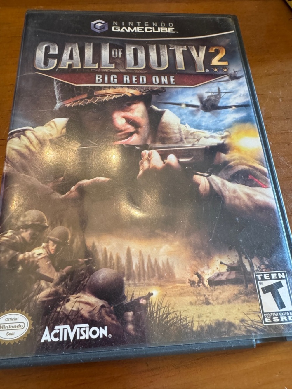 Call of Duty 2: Big Red One (Nintendo GameCube) - Brown/Green Cover